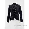 Blazer en molleton uni pour femme